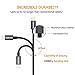 Phone Charger 3pcs Nylon Braided 3/6/10 FT Phone Cable for X/8/8 Plus/7/7 Plus/6/6S Data Cable (Black)