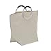 Household Essentials Laundry Tote with Handles, Poly-Cotton Linen with PEVA Lining, Durable, Easy to Carry, Perfect as a Laundry Hamper or Tote