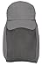 AshopZ Fishing Cap Safari Hat Sun Protection Outdoors Neck Flap Cap Grey