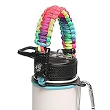 MORLA Handle for Hydro Flask,Paracord Survival Strap with Security Ring for Simple Modern and Other Wide Mouth Water Bottles.