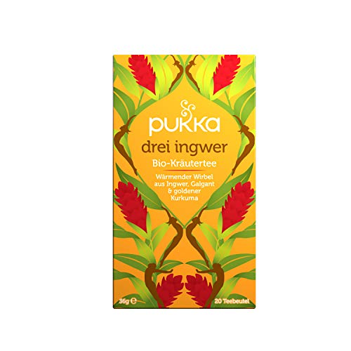 Pukka | Bio-Kräutertee âDrei Ingwerâ | Ingwer, Kurkuma und Galgant | 4 x 20 Teebeutel – Bild 6