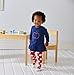 GERBER Baby Girls' Micro Fleece Dress with Tights, Apple 18 Months
