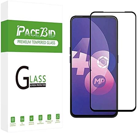 PaceBid Oppo F11 Pro Screen Protector, Full Coverage Tempered Glass with 9H Hardness, [Case Friendly] [Bubble-Free] [Anti-Scratch] for Oppo F11 Pro