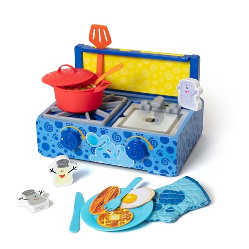 Melissa & Doug Blue's Clues & You Ensemble de Jeu de Cuisine en Bois | Jeux d'imitation |Super Cadeau pour garçon ou Fille