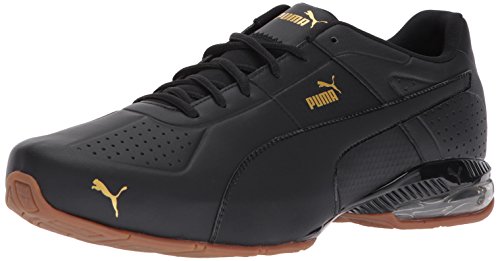 Puma men s cell surin 2 premium sneaker, black-gold, 9.…