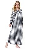 Dreams & Co. Women's Plus Size Soft Cotton Flannel Lounger