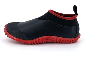 SYLPHID Men's Garden Shoes Women's Rain Shoe Waterproof Neoprene Camp Booties for Camping, Lawn Care, Gardening and Yard Work
