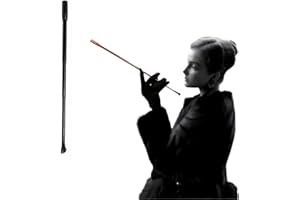 Eitonbu Audrey Style Vintage Extendable Cigarette Holder,Vintage Metal Long Cigarette Hlder,Long Old-Fashioned Cigarette Holder for Costume Cosplay,Inspired by BAT's(Black)