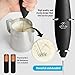 Zulay FrothMate Powerful Milk Frother for Coffee - Portable & Compact Handheld Foam Maker for Lattes, Cappuccinos, Matcha, Hot Chocolate - Milk Foamer Frother - No Stand Electric Whisk (Black)