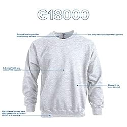 Gildan Adult Fleece Crewneck Sweatshirt, Style