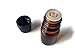 Euro Bottles for Essential Oils by Oils For Everything, Holds 5ml in a Glass Amber Bottle with Black Cap - 12 Pack