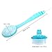 PIXNOR Bath Back Brush Body Shower Brush with Long Handle (Blue)