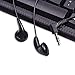 Maeline Bulk Earphones with 3.5 mm Headphone Plug - 100 Pack Wholesale Bundle - Black