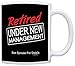 ThisWear Retirement Under New Management Funny Retired 11oz Ceramic Coffee Mug with Handle