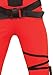 Leg Avenue Women's Ninja Assassin, Red/Black, Small