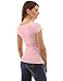 PattyBoutik Women Cross Front V Neck Ruched Mesh Blouse (Light Pink Large)