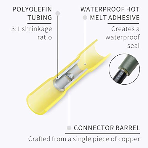 4 Wirefy+Heat+Shrink+Butt+Connectors