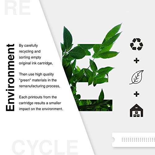 Economink Remanufactured 302 Ink Cartridge for HP 302 Ink 302 for DeskJet 2130 3634 3636 OfficeJet 3833 5220 3831 3830 5232 Envy 4525 4527 4520 (Black, 2-Pack)