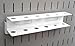 Wall Control Screwdriver Holder Bracket Slotted Metal Pegboard Accessory Slotted Tool Board - White
