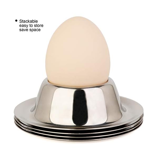 Stainless Steel Egg Cup Holder Set for Soft Boiled Egg Holder Tableware Kitchen Tools