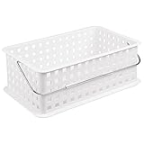 InterDesign 14 by 9 by 5-Inch Basic Basket, Medium, White
