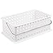 InterDesign 14 by 9 by 5-Inch Basic Basket, Medium, White