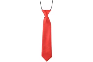 Green Red Black Tie for Kids Boys Neck Tie Boys Kids Graduation Uniform Tie Soft Adjustable Necktie Kids Clip on Tie