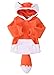 AWEHIRU TOMKIRA Baby Kids Boys Girls Cute Fox Cloak Hooded Outfits Hoodie Coat Outwear Jacket (Orange, 1-2 Years)