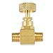 Litorange 2 Pack Heavy Duty Brass Replacement Control Needle Valve 1/4