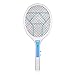 Trapro Bug Zapper Racket Electric Fly Swatter Mosquito Killer, USB Charging / 3000 Volt / Ultra-Bright LED / Unique 3-Layer Safety Mesh