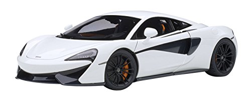 McLaren 570S White with Black Wheels 1/18 Model Car by Autoart 76041