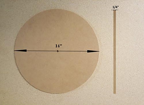 14 inch round Masonite mdf round cake board 1/4 inches thick by orlen
