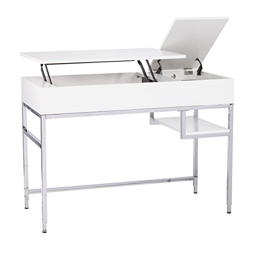 Standing Office Desk - Andress Adjustable Sit Stand Desk w/ Adjustable
Height (White)