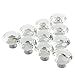 20 Pcs Drawer Knob Pull Handle, Crystal Glass Diamond Shape Cabinet Knobs