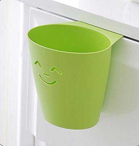 QPSSP Creative Fashion Can Hang Trash Cans, Kitchen Cabinets, Hanging Objects, Trash Cans, Desktop Garbage Collection Box,C