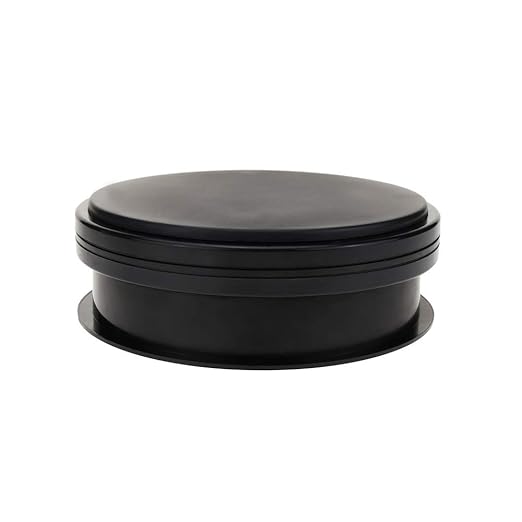 PrimeMatik - Elektromotor Drehgestell mit 15cm - motorisierte Giratutto - schwarz Drehplattform