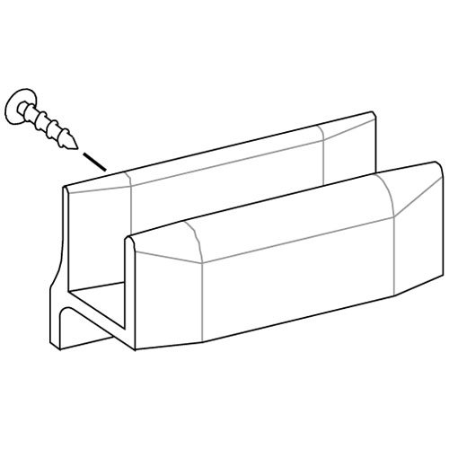 Clear Acrylic Sliding Shower Door Bottom Guide with Screw. Buy Online