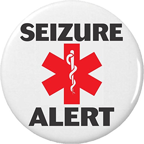Seizure Alert â€“ Medical Alert Symbol 2.25â€ Large Button Pin Emergency Health