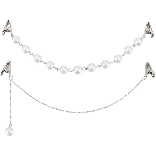Pinces Serre-taille Vêtements - 2 Broches Décoratives Or & Argent - Pour Pulls, Robes, Cardigans