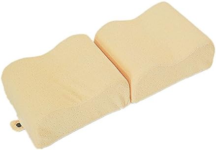 Knee Pillow Relax Support Adjustable Premium Memory Foam Leg Pillow Elevation For Sleeping (Yellow)