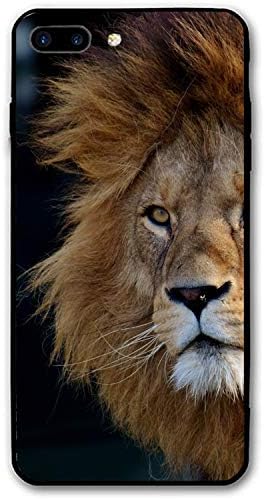 iPhone 8 Plus Case, iPhone 7 Plus Case, Maned Lion Printed Anti-Scratch Thin Back Protective Phone Case Cover Compatible for iPhone 7 Plus/8 Plus