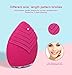 Sonic Facial Cleansing Brush, 3-in-1 Silicone Waterproof Ultrasonic Rechargeable Electric Massage Face Cleansing Brush
