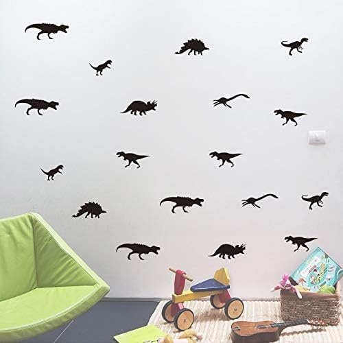 DIY Small Assorted Dinosaurs Wall Sticker Decal - Black - Image 4