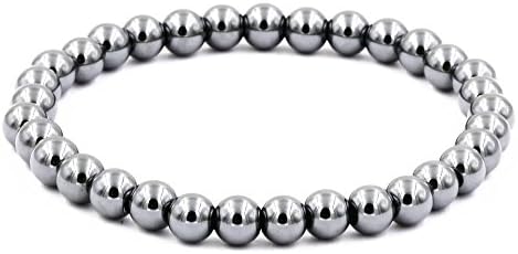 Magnetic Simulated Hematite Beaded Bracelet