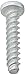 Small Parts 0410LPP Steel Thread Rolling Screw for Plastic, Zinc Plated, Pan Head, Phillips Drive, #4-20 Thread Size, 5/8