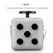 QQPOW Cube Relieve Stress for Adults Children Anxiety Attention Relieves Stress and Anxiety Release Stress Toy (Grey and Black)