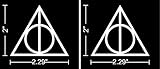 2 inch Deathly Hallows Harry Potter (2 Stickers of 2