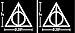2 inch Deathly Hallows Harry Potter (2 Stickers of 2