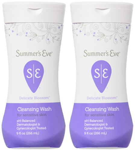 SUMMER’S EVE FEMININE WASH FOR SENSITIVE SKIN-DELICATE BLOSSOM-9 OZ, 2 PK