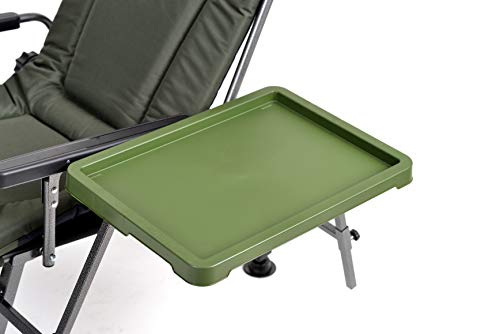 Carp Angelstuhl Campingstuhl F5R ST/P Stuhl Deluxe Karpfen Angler Campingstuhl mit extra Höhe und Tisch Angelrutenhalter – Bild 7